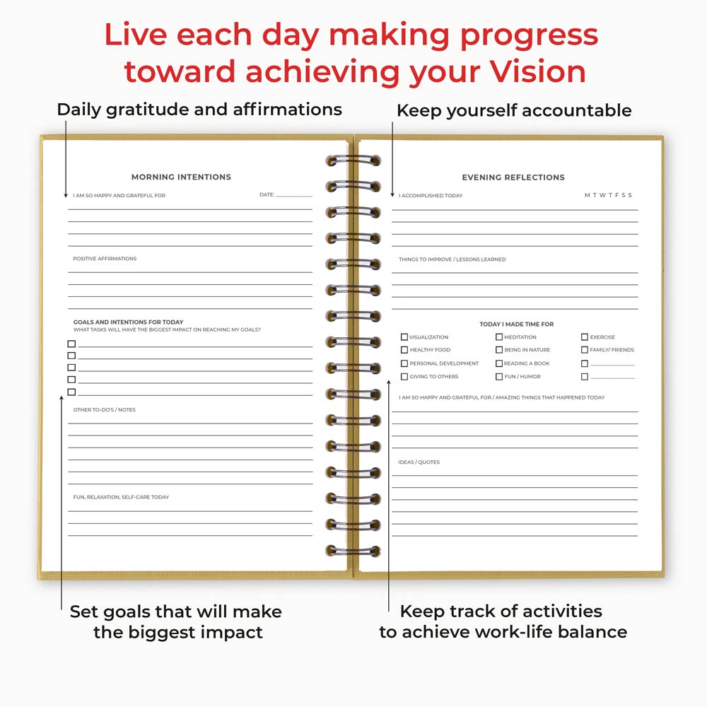 The Ultimate Daily Success Planner | The Success Acceleration Planner Wire-bound Success Acceleration Tools