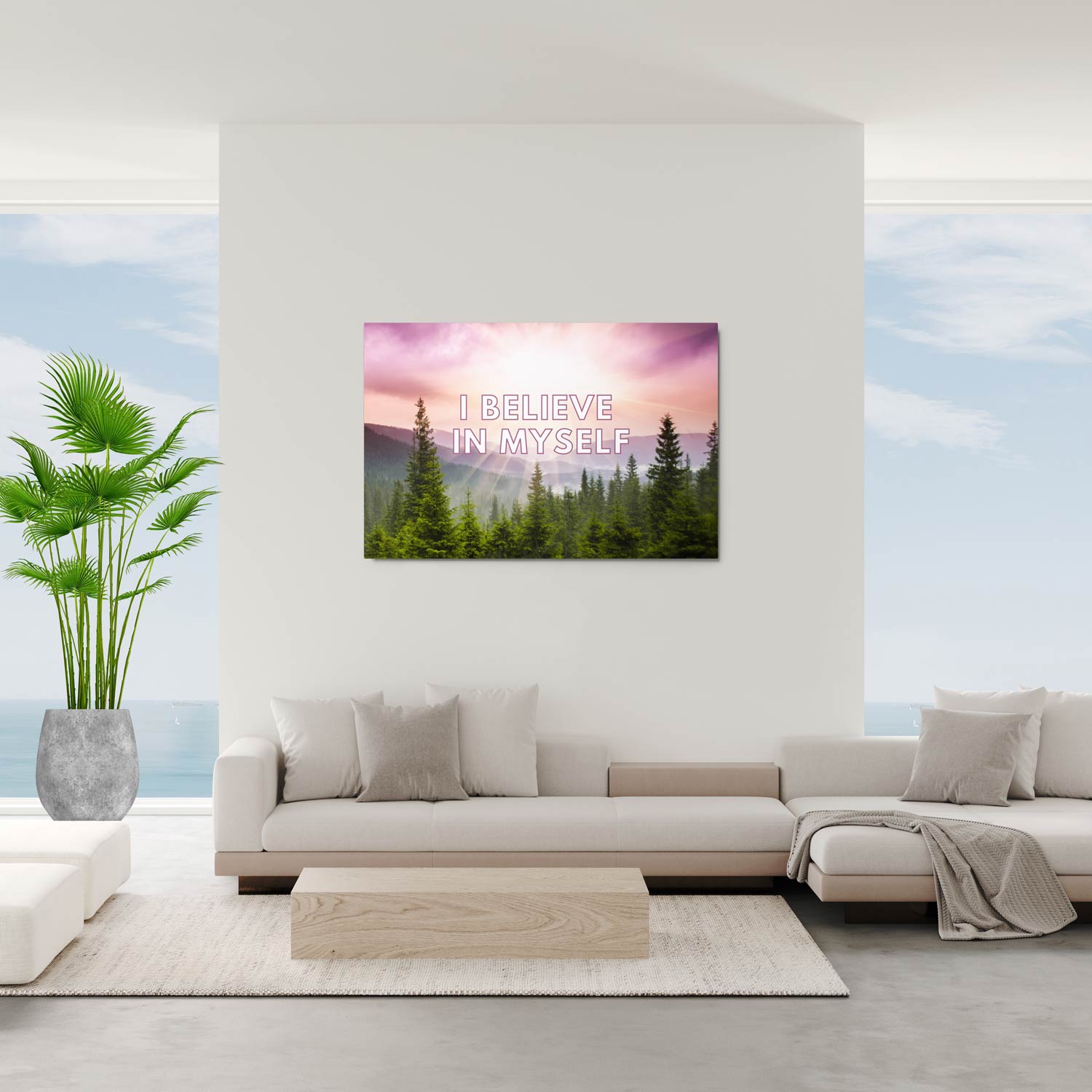 I Believe In Myself | Glossy Metal Print  Success Acceleration Tools