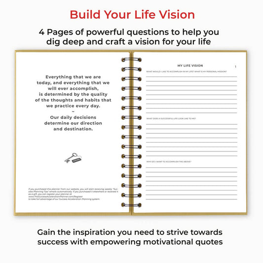 The Ultimate Daily Success Planner | The Success Acceleration Planner Wire-bound Success Acceleration Tools