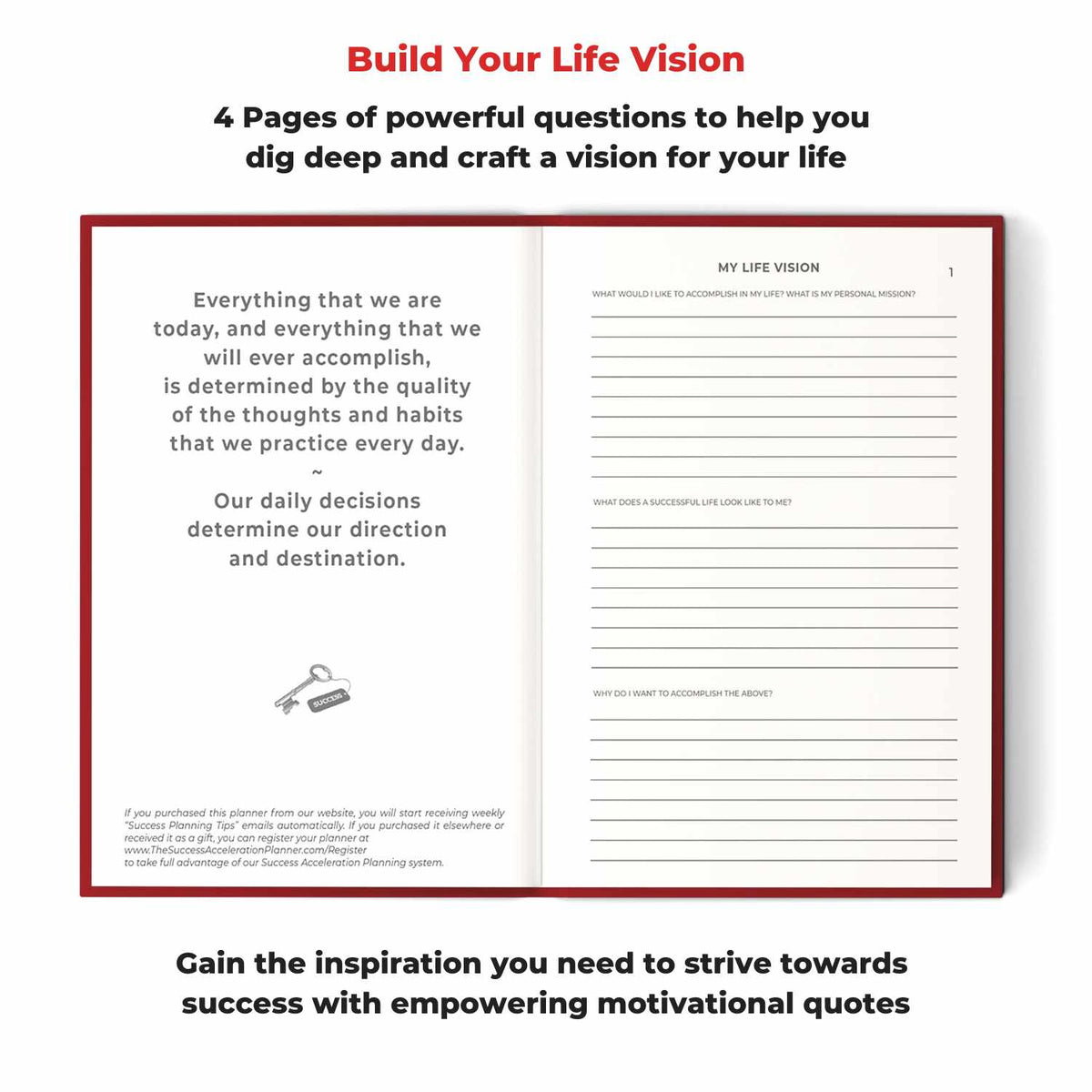 The Success Acceleration Planner &amp; Gratitude Journal | The Ultimate Daily Success Planner 2023 Success Acceleration Tools