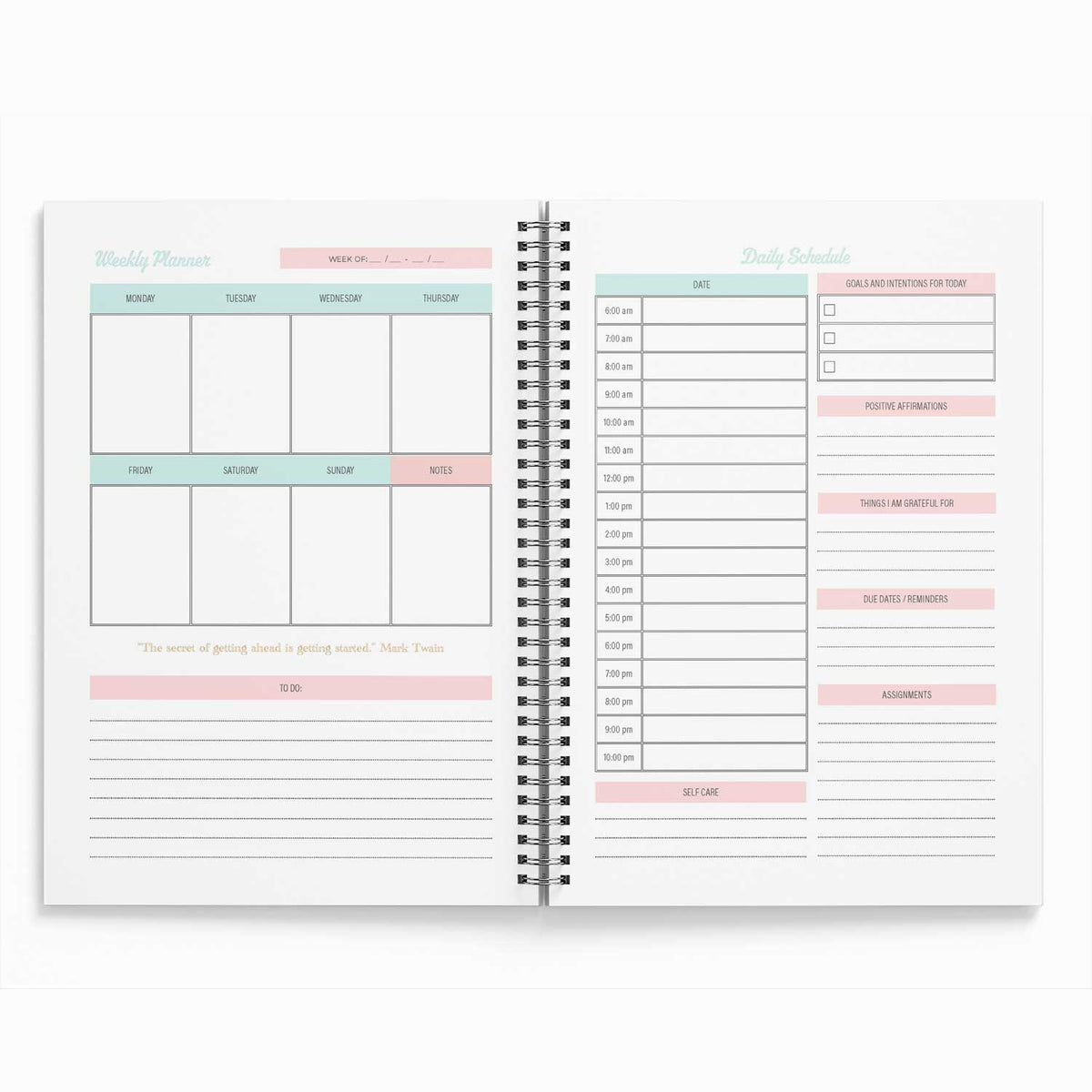 Student Success Planner - Daily, Weekly, Monthly Goal Planner for Students Success Acceleration Tools